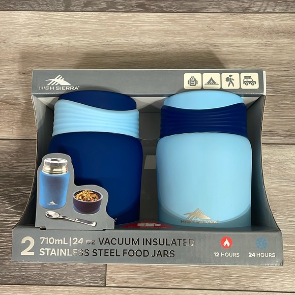 Set Of Two Food Jars. A Must-Have Essential For The Outdoor Enthusiast - Picture 1 of 5